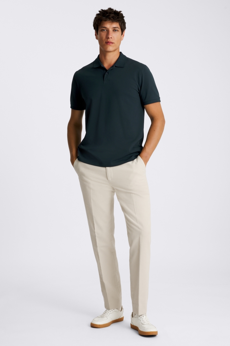 Dark Teal Piqué Polo Shirt